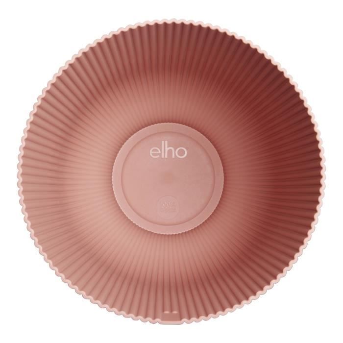 ELHO Pot de fleurs Vibes Fold Coupe - Rose - Ø 29.5 x H 45 cm - Intérieur - 100% recyclé