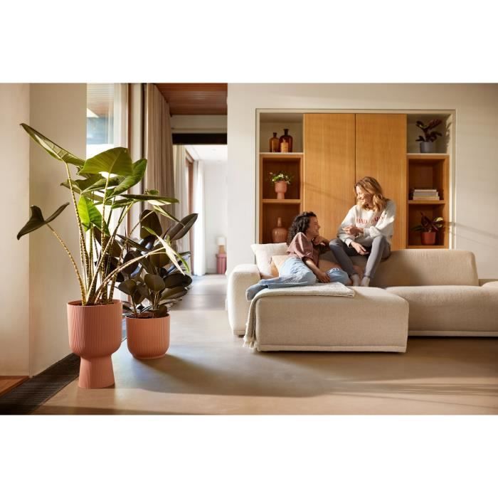 ELHO Pot de fleurs Vibes Fold Coupe - Rose - Ø 29.5 x H 45 cm - Intérieur - 100% recyclé