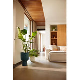 ELHO Pot de fleurs Vibes Fold Coupe - Bleu - Ø 29.5 x H 45 cm - Intérieur - 100% recyclé