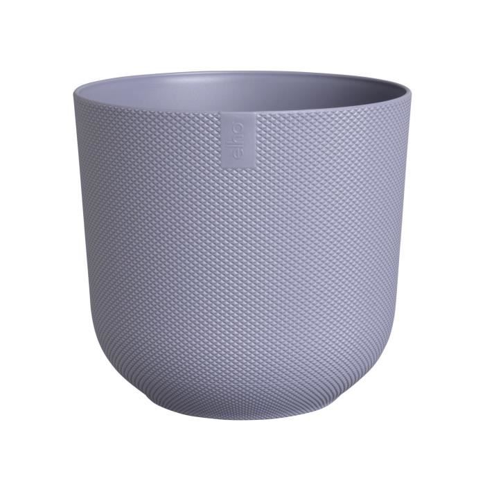 ELHO Pot de fleurs Jazz Rond - Violet - Ø 34.5 x H 32 cm - Intérieur - 100% recyclé