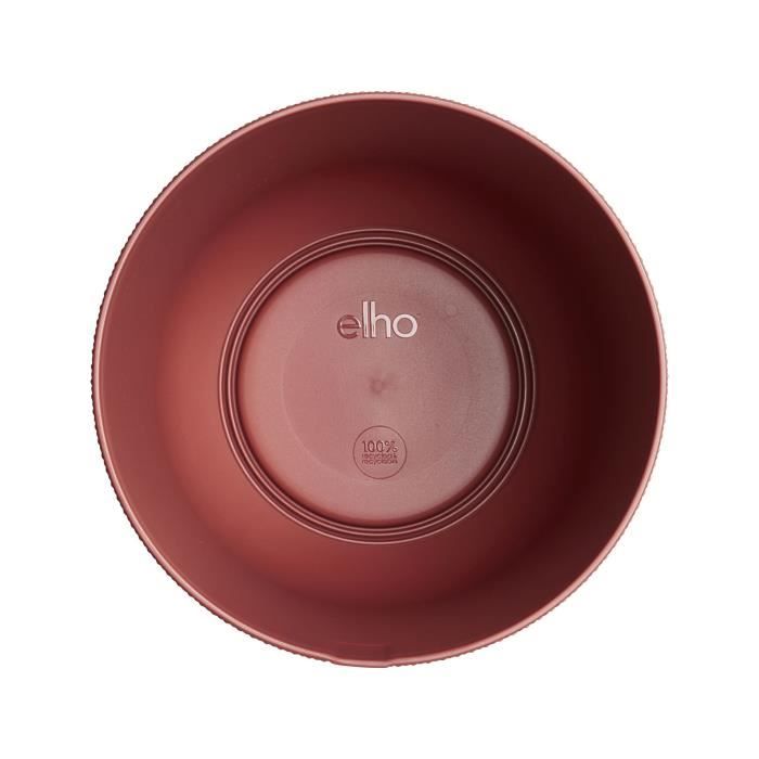 ELHO Pot de fleur Jazz Rond - Rouge -  Ø 34.5 x H 32 cm - Intérieur - 100% recyclé