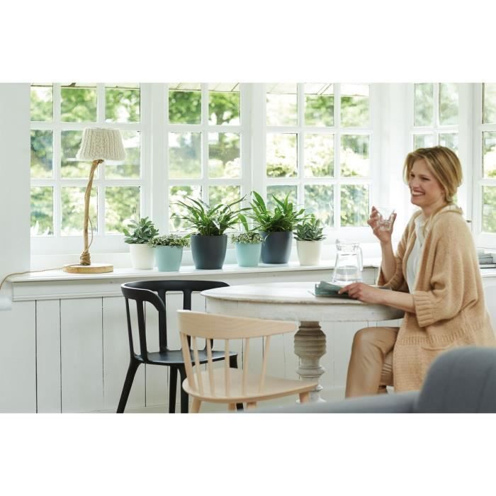 ELHO Pot de fleur BRUSSELS rond - Ø 24.3 x H 23.2 cm - Blanc