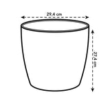 ELHO Pot de fleurs BRUSSELS rond - Ø 29.5 x H 27.1 cm - Blanc