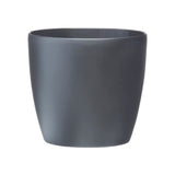 ELHO Pot de fleurs rond Brussels avec roues - Ø 39 x H 37 cm - Intérieur - 100% recyclé - Noir
