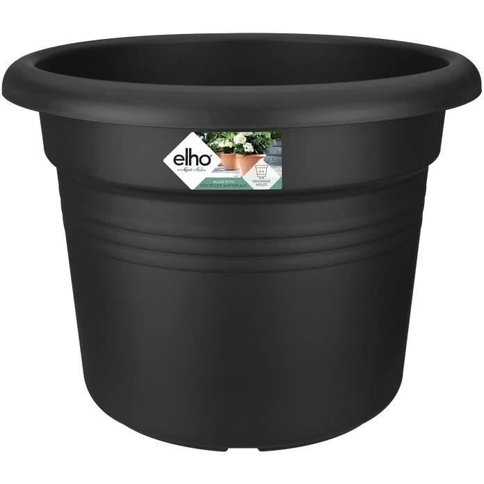 ELHO Pot de fleurs Rond GREEN BASICS - Plastique  - Ø43,8 x H33,8 cm - Terre cuite doux