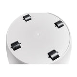 ELHO Pot de fleurs rond Brussels avec roues - Ø 47 x H 44 cm - Intérieur - 100% recyclé - Blanc