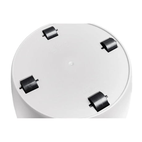 ELHO Pot de fleurs rond Brussels avec roues - Ř 47 x H 44 cm - Intérieur - 100% recyclé - Blanc
