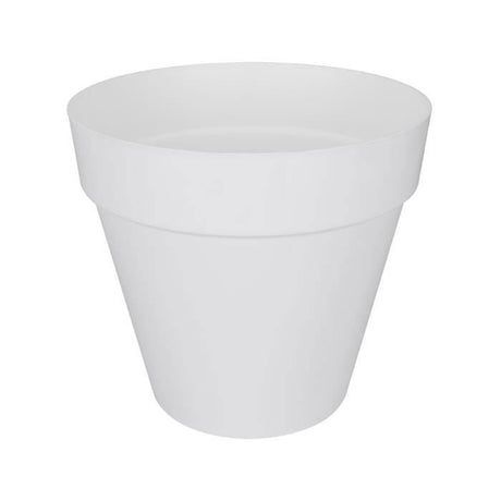 ELHO Pot de fleurs rond LOFT URBAN - 48 L - Ř 50 x H.44 cm - Blanc - Plastique