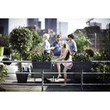 ELHO Balconniere Loft Urban Allin1 - L 49 x W 27 x H 21 cm - Balcon, extérieur - 100% recyclé - Noir