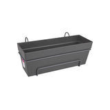 ELHO Balconniere Loft Urban Allin1 - L 49 x W 27 x H 21 cm - Balcon, extérieur - 100% recyclé - Noir