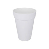 ELHO Loft Urban Pot de fleurs rond Haut 42 - Blanc - ÿ 42 x H 56 cm - extÈrieur - 100% recyclÈ