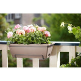 ELHO Balconniere BARCELONA ALLIN1 - 9L - 49,5x27,5x18,5cm - Balcon: extérieur - Marron - 100% recyclé