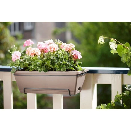 ELHO Balconniere BARCELONA ALLIN1 - 9L - 49,5x27,5x18,5cm - Balcon: extérieur - Marron - 100% recyclé