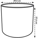 ELHO Pot de fleurs rond B.FOR Soft - Plastique - Ø29,5 x H 27,6 cm - Leaf Green