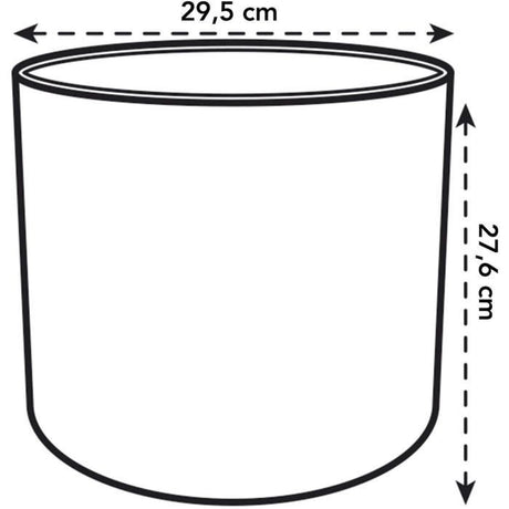 ELHO Pot de fleurs rond B.FOR Soft - Plastique - Ř29,5 x H 27,6 cm - Leaf Green