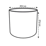 ELHO Pot de fleurs rond B.FOR Soft - Plastique - Ř29,5 x H 27,6 cm - Anthracite