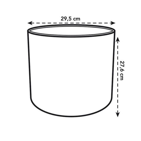 ELHO Pot de fleurs rond B.FOR Soft - Plastique - Ř29,5 x H 27,6 cm - Anthracite