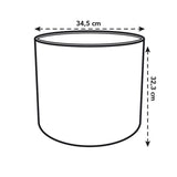 ELHO Pot de fleurs rond B.for Soft - Noir - Ø 35 x H 32 cm - Intérieur - 100% recyclé
