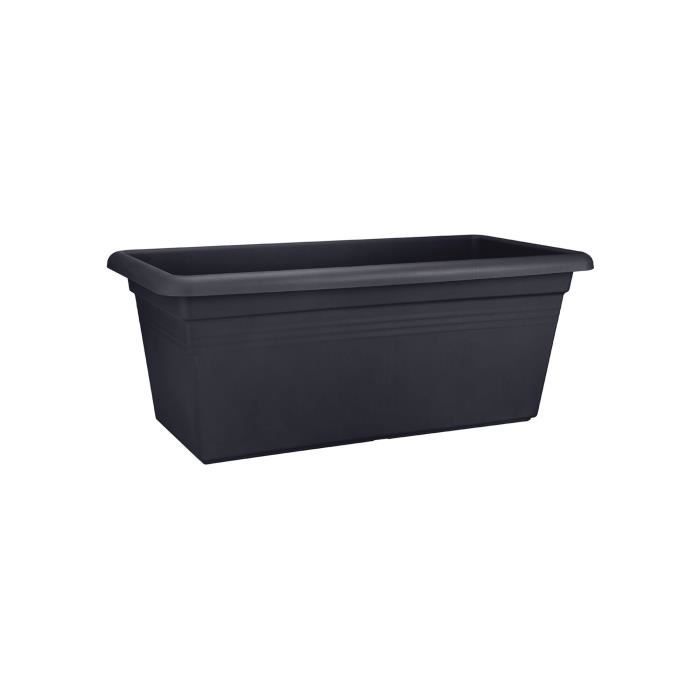 ELHO Jardiniere Green Basics XXL - L 29,5 x W 59,2 x H 27,7 cm - Extérieur - Vivre noir