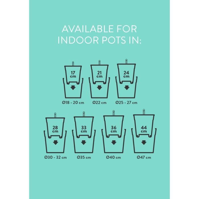 ELHO Pot a fleurs Self-watering Insert - Ø 33 x H 31 cm - Intérieur, accessoires - 100% recyclé - Noir