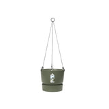 ELHO Pot de fleurs a suspendre Greenville 24 - ExtÈrieur - ÿ 23,9 x H 20,3 cm - Vert feuille