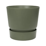 ELHO Pot de fleurs rond Greenville 30 - Extérieur - Ř 29,5 x H 27,8 cm - Vert feuille