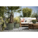 ELHO Pot de fleurs rond Greenville 47 - Extérieur - Ř 47 x H 44,1 cm - Vert feuille