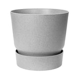 ELHO Pot de fleurs rond Greenville 30 - ExtÈrieur - ÿ 29,5 x H 27,8 cm - Gris bÈton vivant