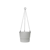 ELHO Pot de fleurs a suspendre Greenville 24 - ExtÈrieur - ÿ 23,9 x H 20,3 cm - Gris bÈton vivant