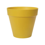 ELHO Pot de fleurs rond Loft Urban 25 - ExtÈrieur - ÿ 24,5 x H 22,2 cm - Jaune ocre