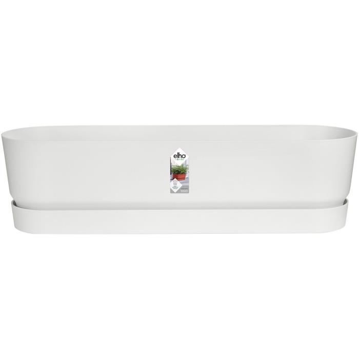 ELHO Jardiniere ovale GREENVILLE - Plastique recyclé - Ø70 x H 18,48 cm - Leaf Green