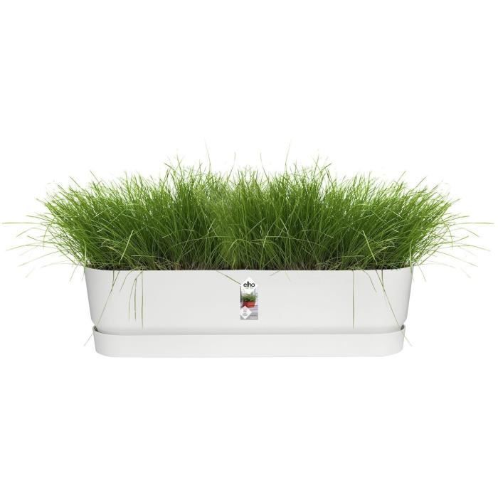 ELHO Jardiniere ovale GREENVILLE - Plastique recyclé - Ø70 x H 18,48 cm - Leaf Green