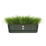 ELHO Jardiniere ovale GREENVILLE - Ø49 x 19,8 x 18,4 cm - Plastique recyclé - Résistant au gel - Noir