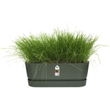 ELHO Jardiniere ovale GREENVILLE - Ø49 x 19,8 x 18,4 cm - Plastique recyclé - Résistant au gel - Leaf Green