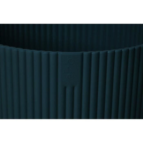 ELHO Pot de fleurs Rond VIBES - Ř22 x H20,16 cm - Plastique - Bleu Foncé