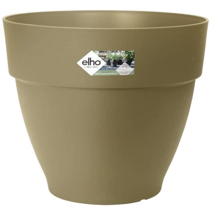 VIBIA Round Flowerpot - Plastic Reservoir - Ø47 - Green