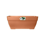 ELHO Bac a fleurs Terrasse Vibia Campana - L 77 x W 35 x H 33 cm - Extérieur - 100% recyclé - Marron