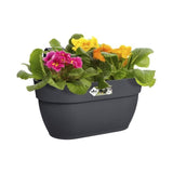 ELHO Balconniere Vibia Campana Easy Hanger Medium - L 24.1 x W 36 x H 26.5 cm - Noir - Avec réserve d'eau