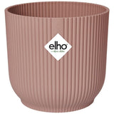 ELHO Pot de fleurs Rond VIBES - Ø25 x H23cm - Plastique - Rose poudré