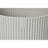 ELHO Pot de fleurs Rond VIBES - Plastique - Ø25xH 23.0 cm - Blanc/Blanc soie