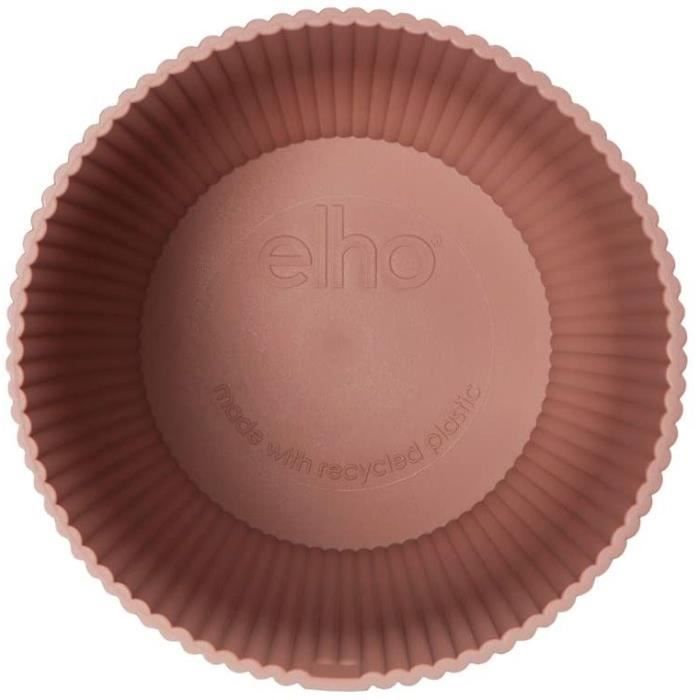 ELHO Pot de fleurs Rond VIBES - Ø29,5 x H27,2 cm - Plastique - Bleu Foncé