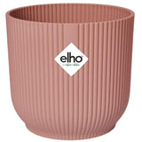 ELHO Pot de fleurs Rond VIBES - Ø29,5 x H27,2 cm - Plastique - Bleu Foncé