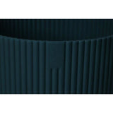 ELHO Pot de fleurs Rond Vibes Fold - Plastique - Ø29,5 X h 27,2 cm - Bleu foncé