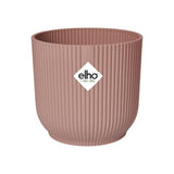 ELHO Pot de fleurs rond avec roues Vibes Fold - Ø 35 x H 32 cm - Intérieur - 100% recyclé - Rose