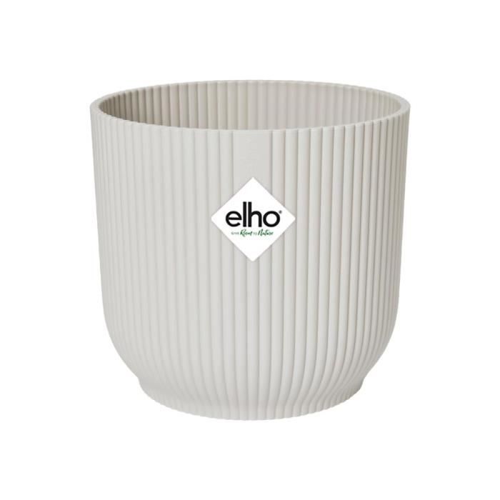 ELHO Vibes Fold Round Flowerpot Wheels 35 - White - Ø 35 x H 32 cm - indoor - 100% recycled