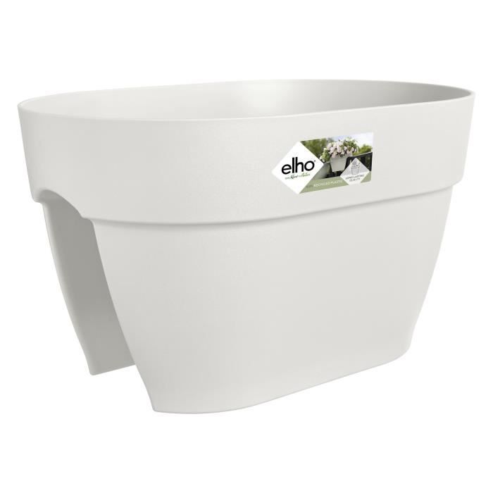 ELHO Vibia Campana Flower Bridge 40 Planter - Silk White - Outdoor Balcony