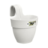 ELHO Pot de fleurs balcon Vibia Campana Easy Hanger Small - Blanc Soie - Balcon extérieur - L 24.1 x W 20.5 x H 26.5 cm