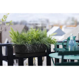 ELHO Balconniere Greenville Easy Balcony 52 - Living Noir - Balcon - L 21.2 x W 52 x H 19.4 cm
