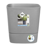 ELHO Pot de fleurs Carré Greensense Aqua Care - Ø 29,5 x H 30,2 cm - 15 L - Vert Jungle