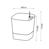 ELHO Pot de fleurs Carré Greensense Aqua Care - Ø 29,5 x H 30,2 cm - 15 L - Vert Jungle